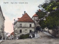Duga ulica (današnja ulica Pavla Radića) i Kamenita vrata 1914. godina